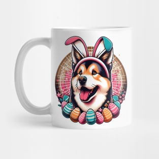 Tornjak Dog Enjoys Easter Festivities in the Garden Mug